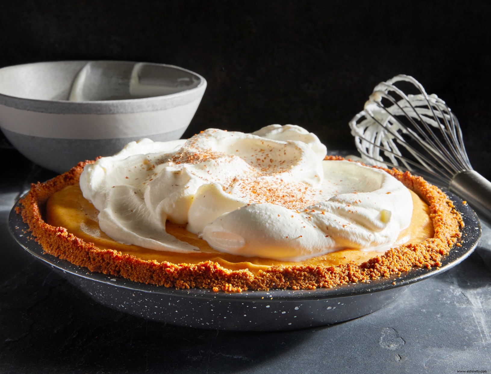 Pastel de gasa de calabaza con jengibre y azúcar morena 