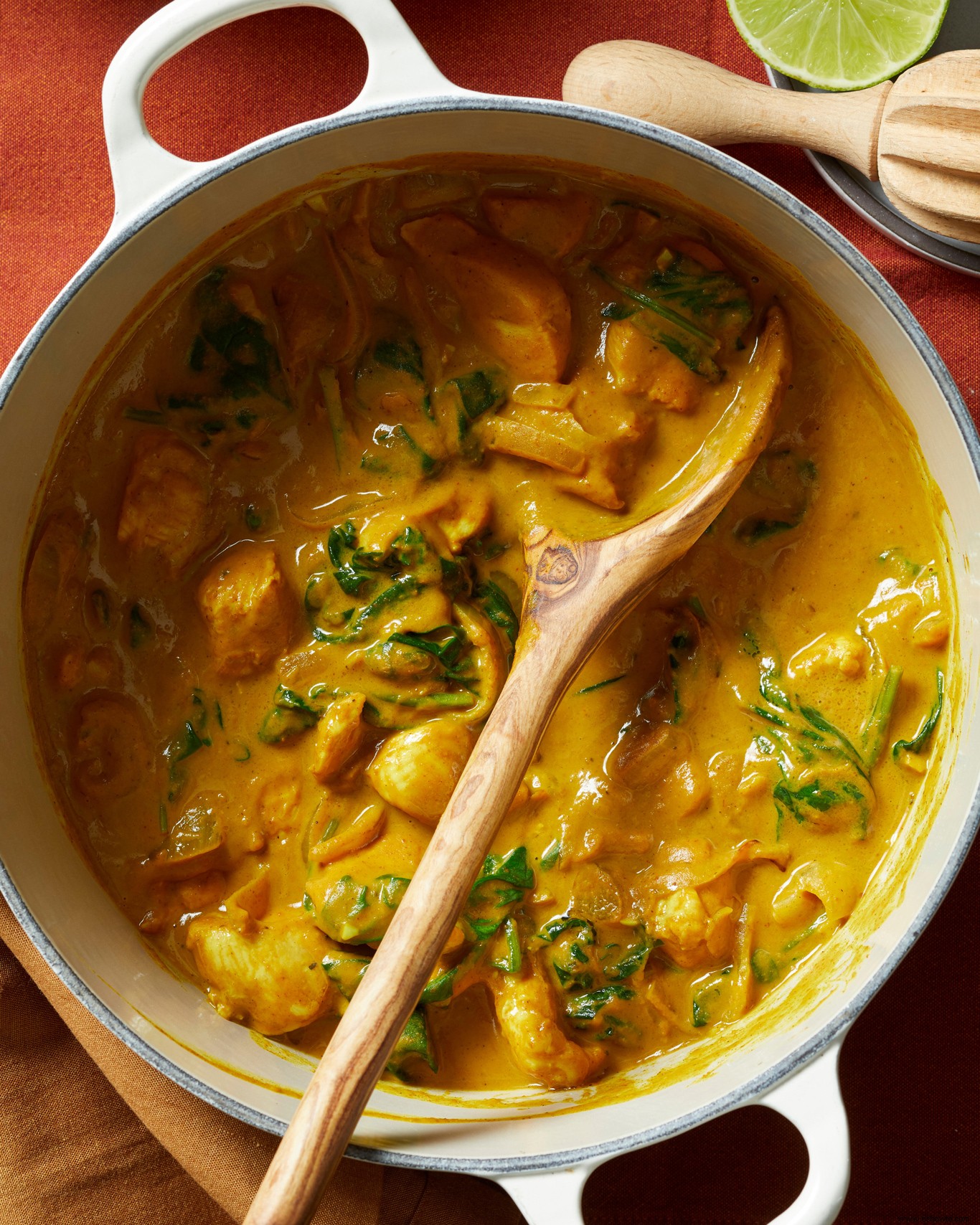 Curry De Calabaza Y Pollo Con Arroz 