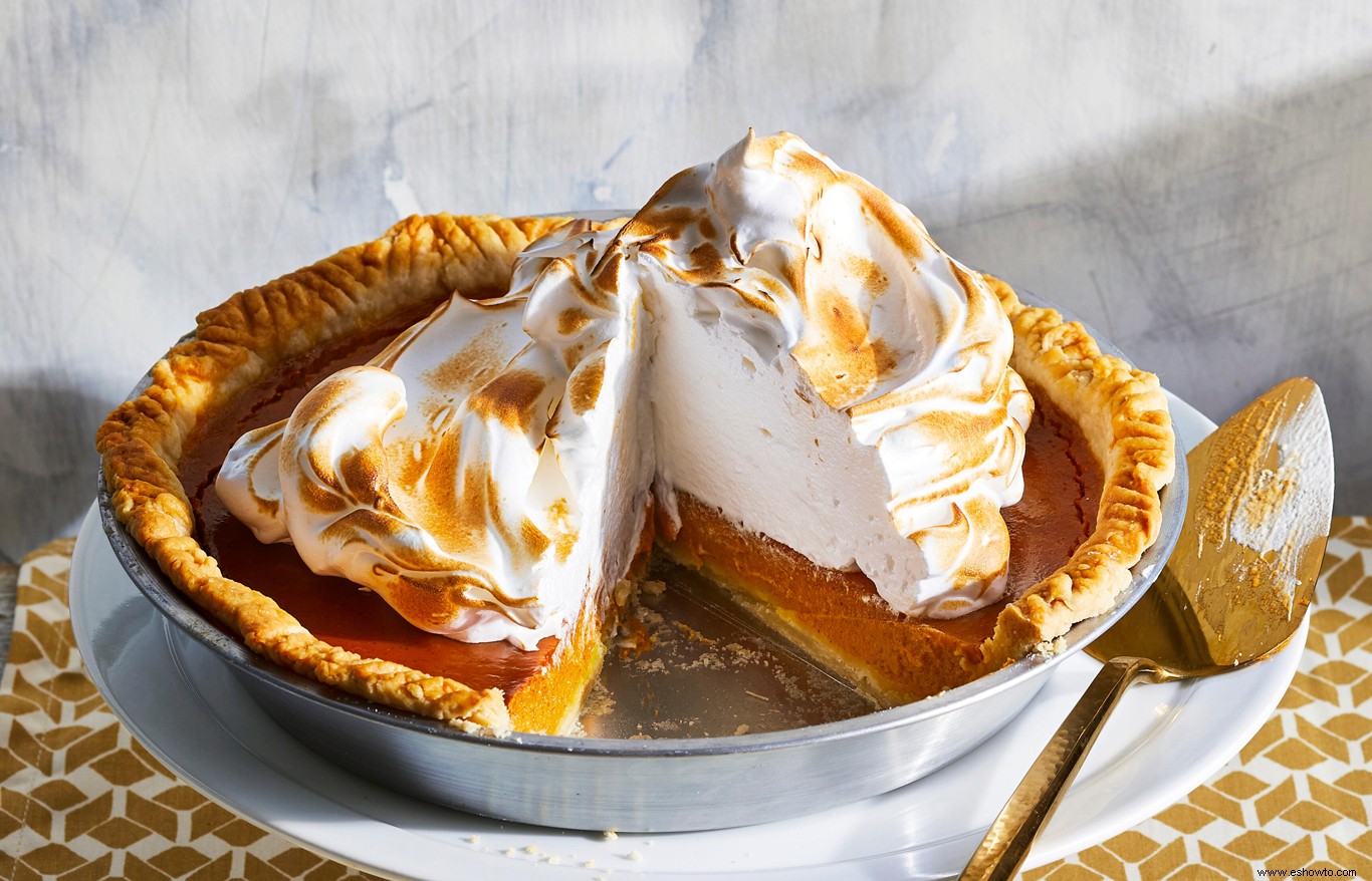 Tarta De Calabaza Con Merengue De Malvaviscos 