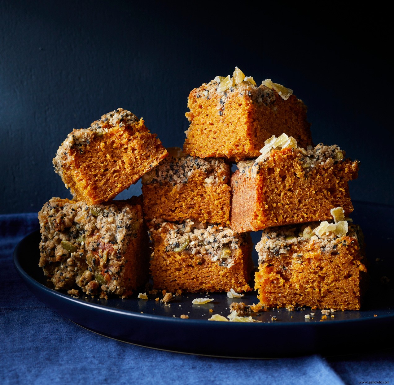 Pan De Jengibre De Calabaza Con Streusel De Semillas 