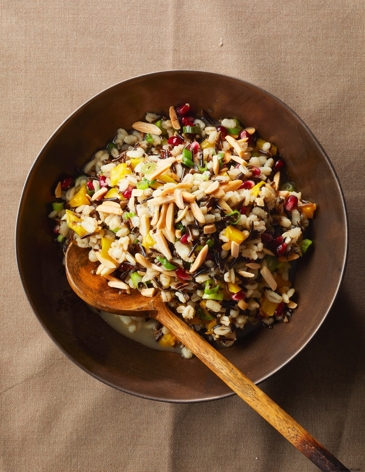 Pilaf de Arroz Salvaje y Cebada en Olla a Presión 