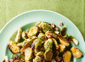 Coles de Bruselas Crujientes en Freidora de Aire con Glaseado de Arce y Bourbon