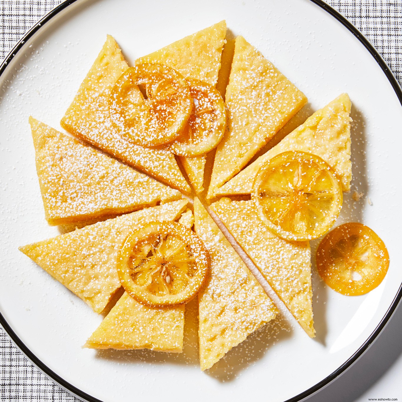 Barras de pastel de limón y ajedrez 