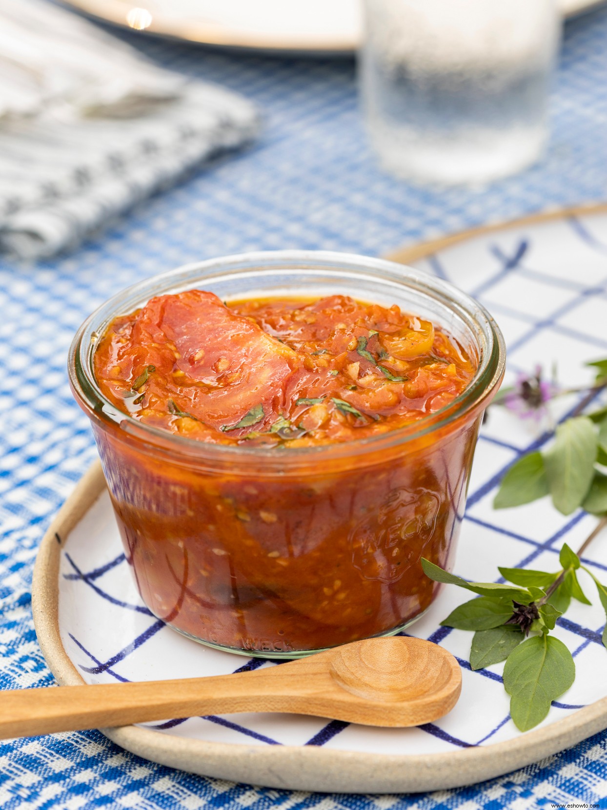 Mermelada De Tomate Y Albahaca A La Parrilla 