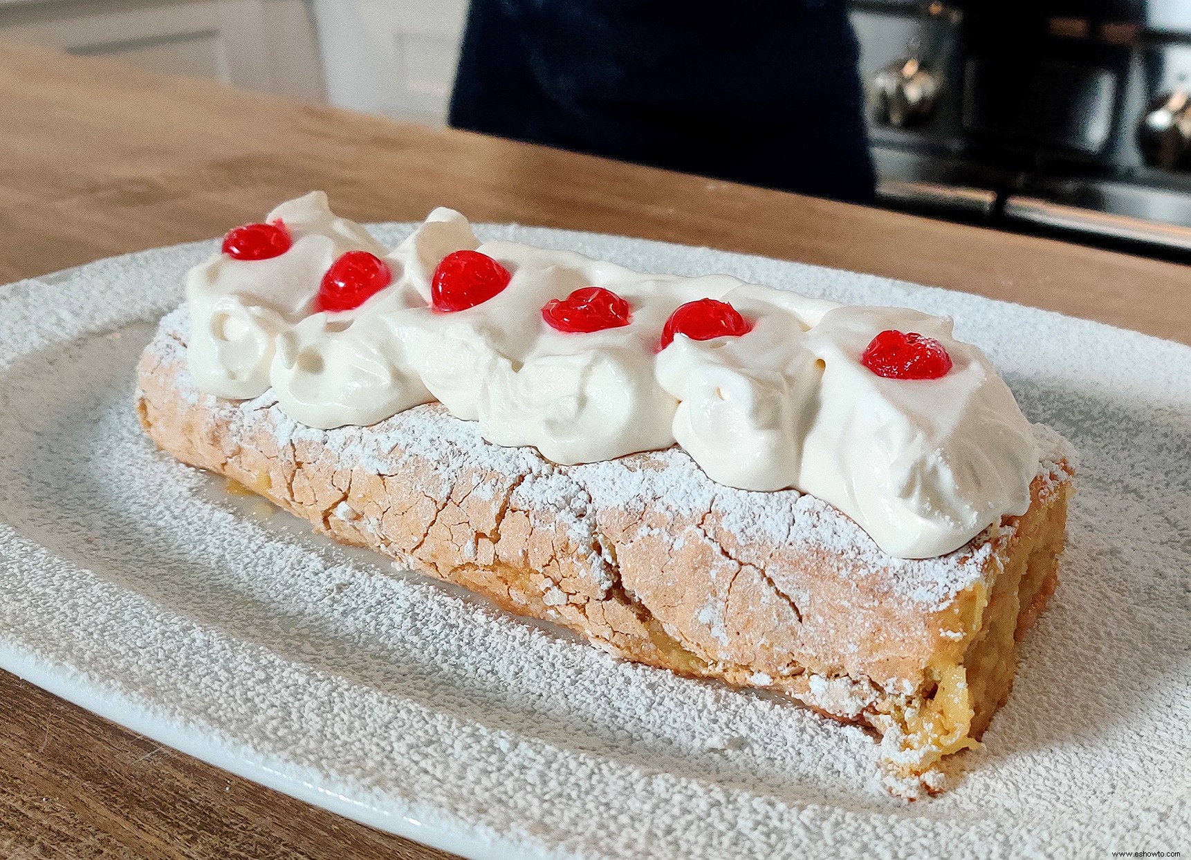 Rollo de pastel de piña 