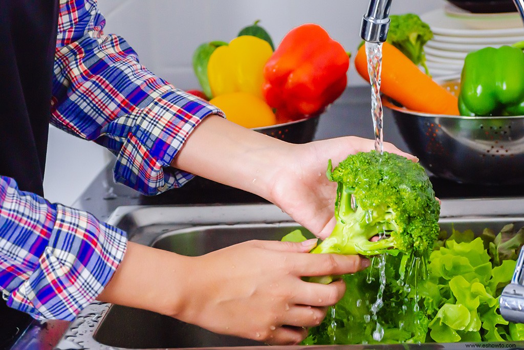 Cómo desinfectar frutas y verduras 