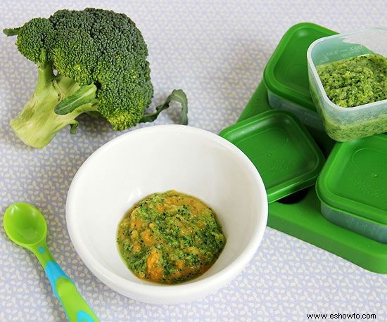 Cómo hacer puré de brócoli para bebés 
