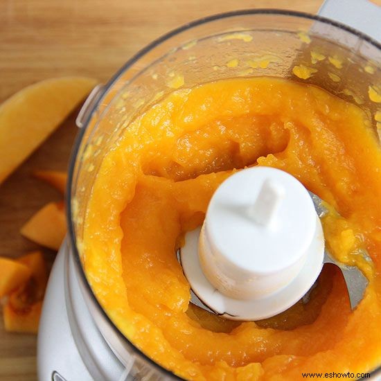 Cómo hacer puré de calabaza para bebés 