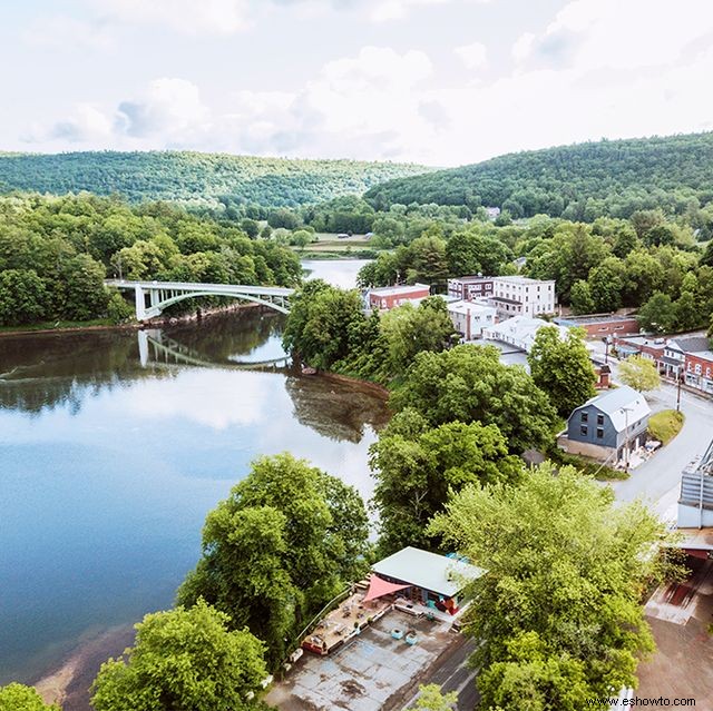 Escapada de primavera a una ciudad pequeña que amamos:Narrowsburg, Nueva York 