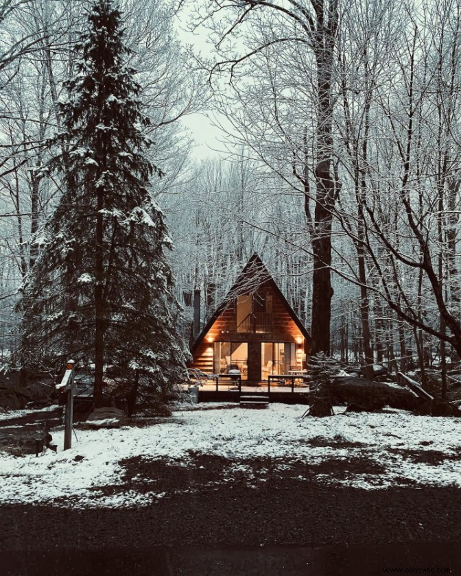 15 encantadoras cabañas de alquiler en los EE. UU. perfectas para una escapada de invierno 