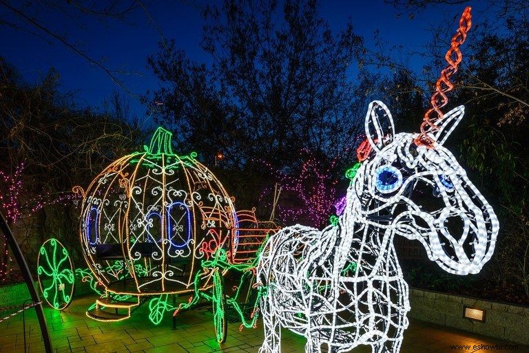 Las 38 mejores exhibiciones de luces navideñas en todo el país que son absolutamente impresionantes 