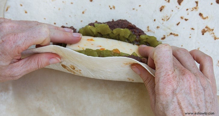 Receta:Burritos De Chile Relleno Asado Al Fuego 