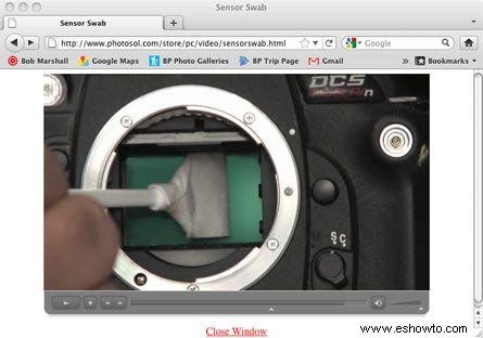 Cómo limpiar el sensor de la cámara