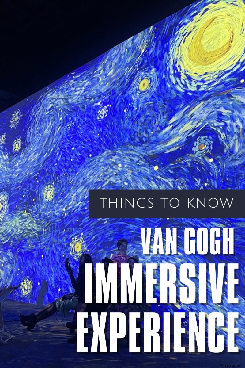 Experiencia inmersiva de Van Gogh