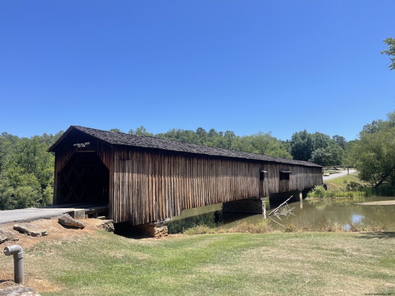 El puente cubierto más largo de Georgia