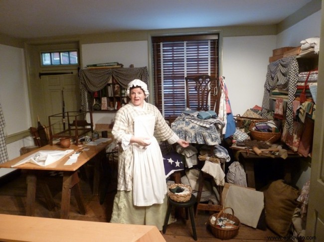 Aprender sobre Betsy Ross en Filadelfia