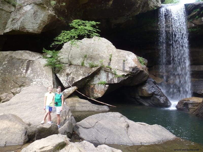 Senderismo en Eagle Falls:Corbin, Kentucky