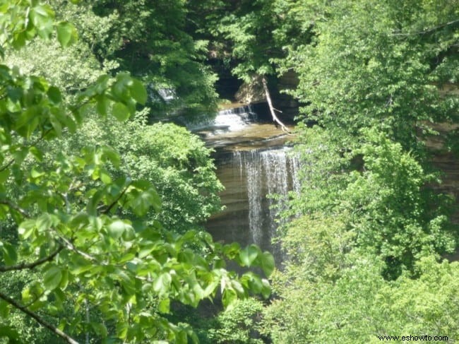 De visita en el parque estatal Clifty Falls, Indiana