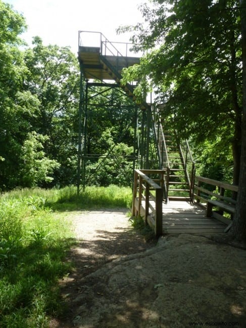 De visita en el parque estatal Clifty Falls, Indiana