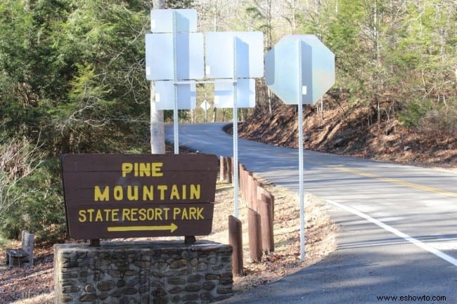 Senderismo Honeymoon Falls Trail en Pine Mountain State Park 