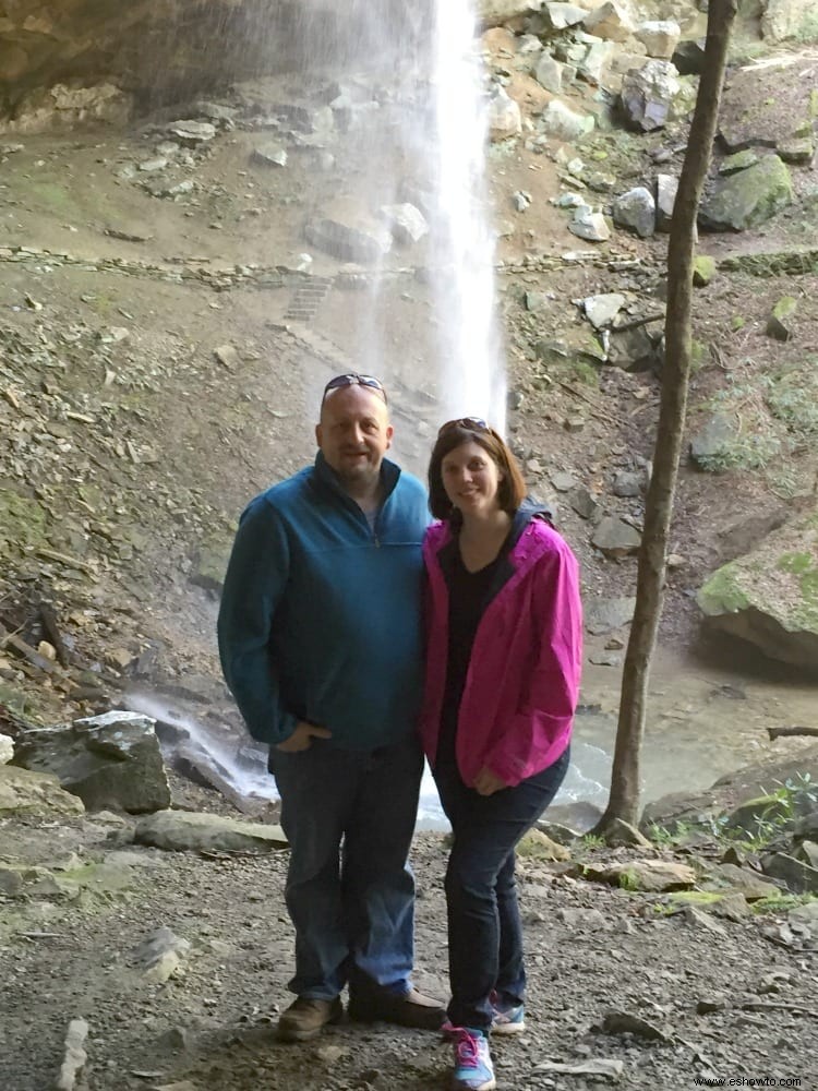 Yahoo Falls y arco de piedra:Whitley City, Kentucky 