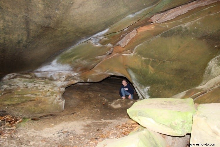 Yahoo Falls y arco de piedra:Whitley City, Kentucky 