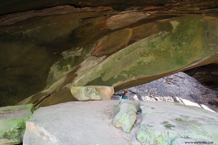 Yahoo Falls y arco de piedra:Whitley City, Kentucky 