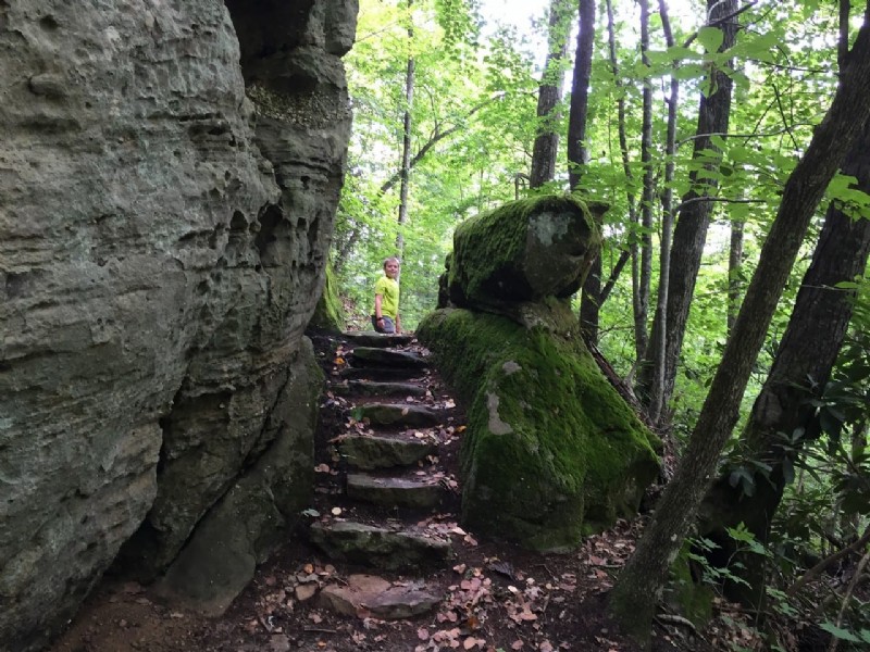 Senderismo por el arco natural, condado de McCreary, KY