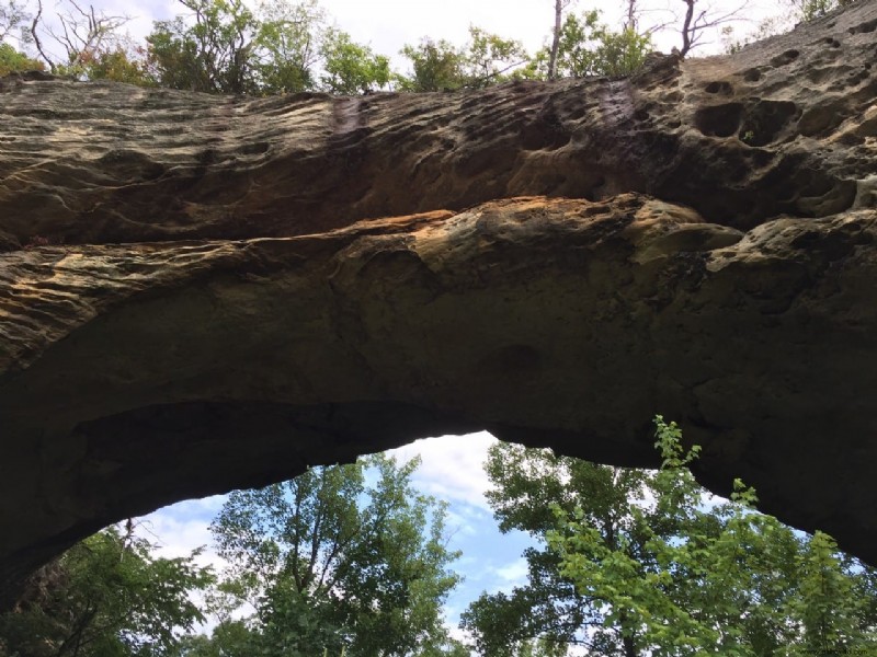 Senderismo por el arco natural, condado de McCreary, KY