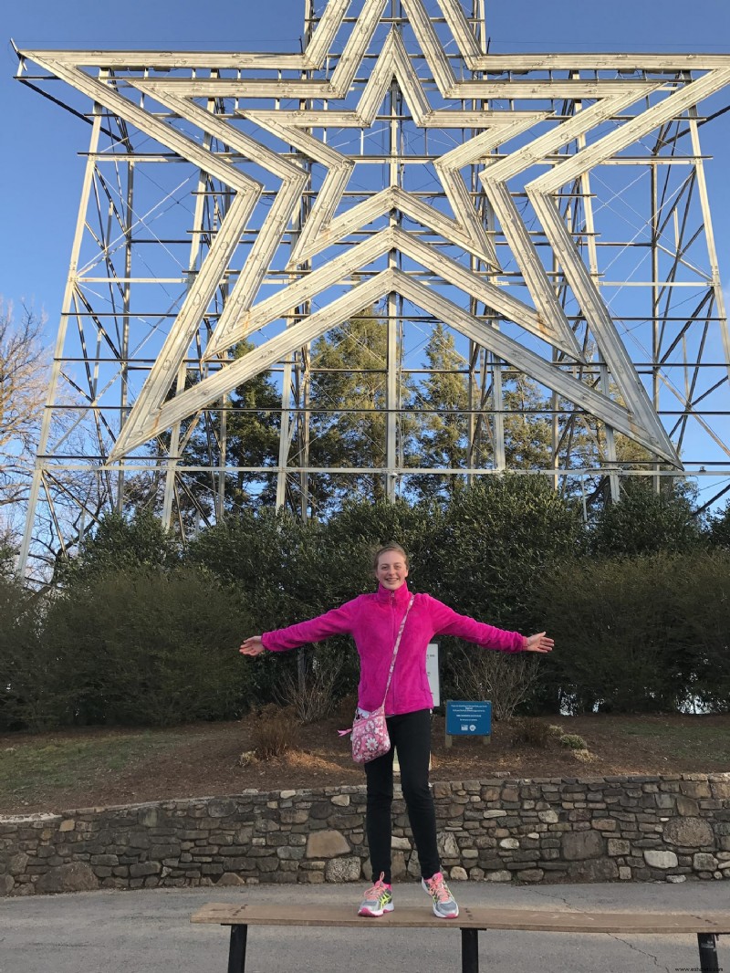 Visitando la estrella histórica en Roanoke