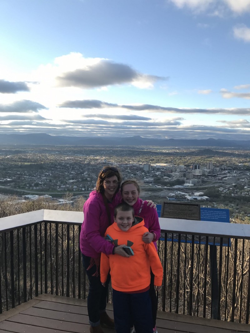 Visitando la estrella histórica en Roanoke