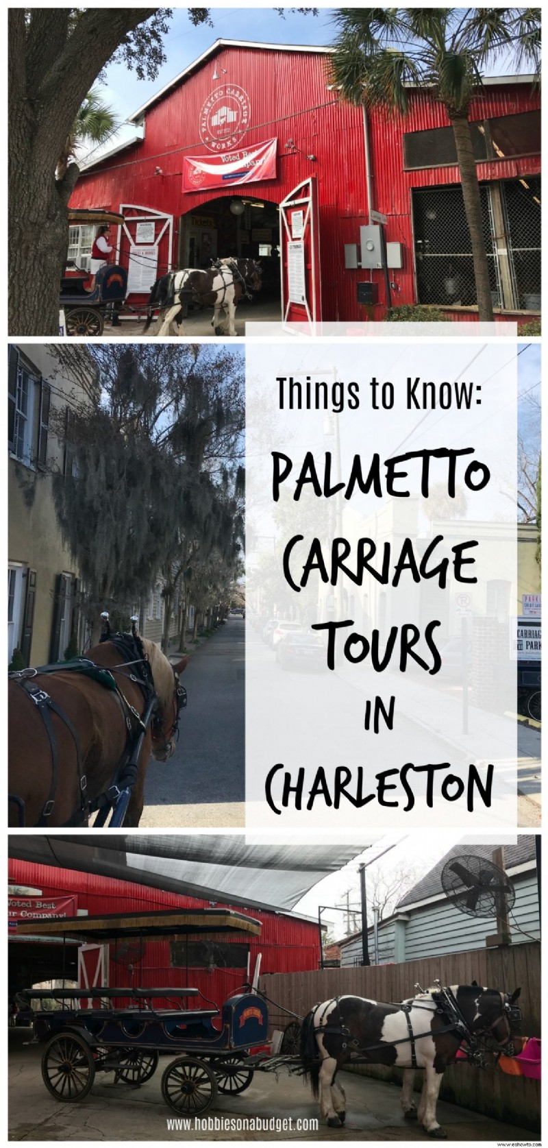 Cosas que debe saber:recorridos en carruaje en Charleston