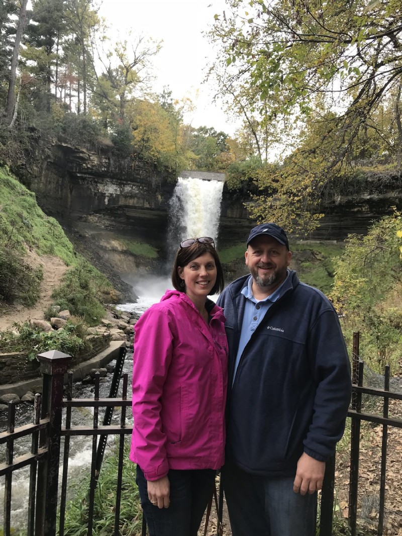 Explorando las cataratas de Minnehaha