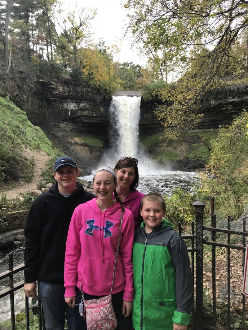 Explorando las cataratas de Minnehaha