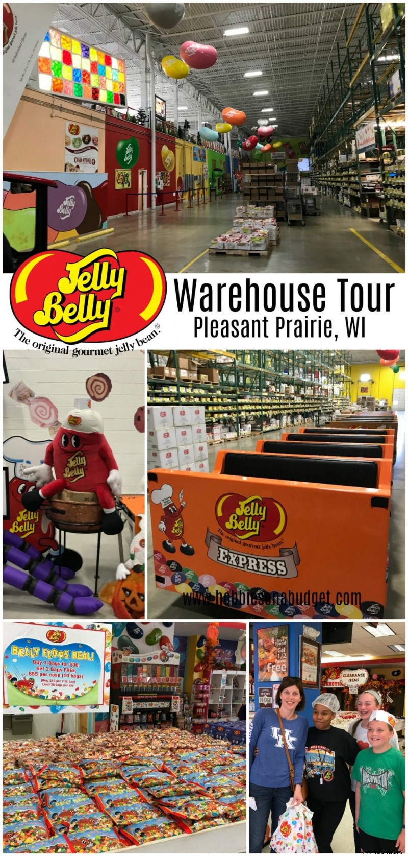 Recorrido por el almacén Jelly Belly:Wisconsin