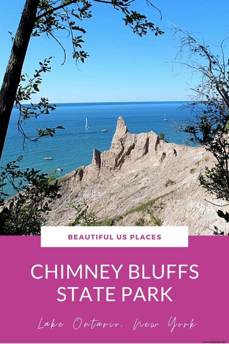 Parque estatal Chimney Bluffs:lago Ontario