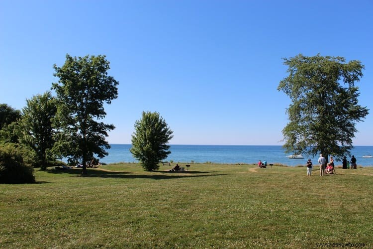 Parque estatal Chimney Bluffs:lago Ontario