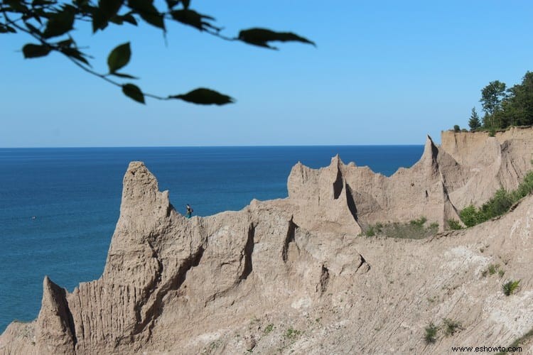 Parque estatal Chimney Bluffs:lago Ontario