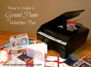 Tutorial Fácil: Caja de San Valentín en Forma de Piano de Cola con Materiales Reciclados