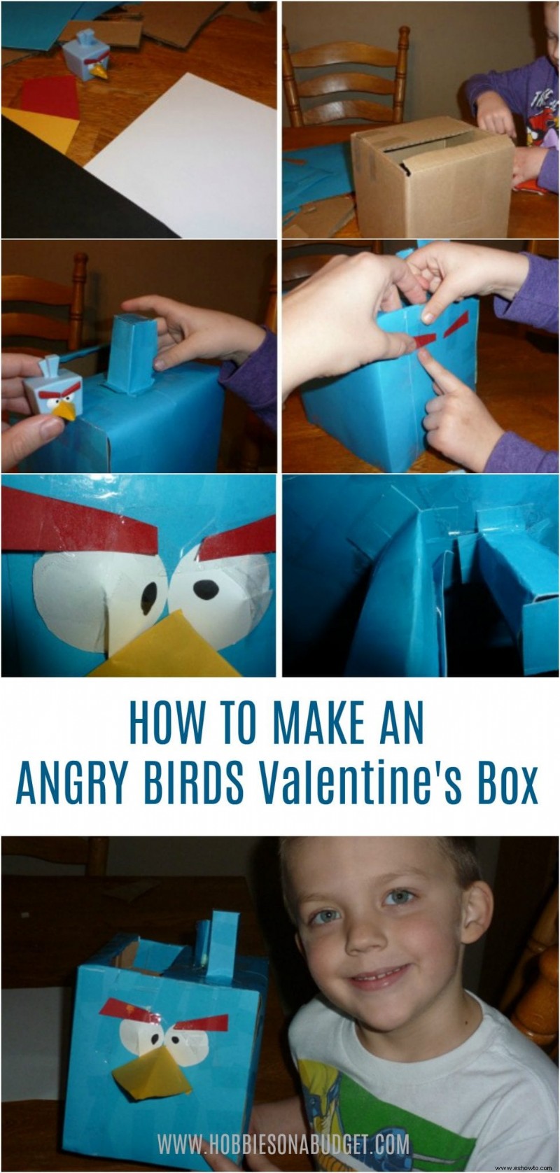 Cómo hacer una caja de San Valentín de Angry Birds