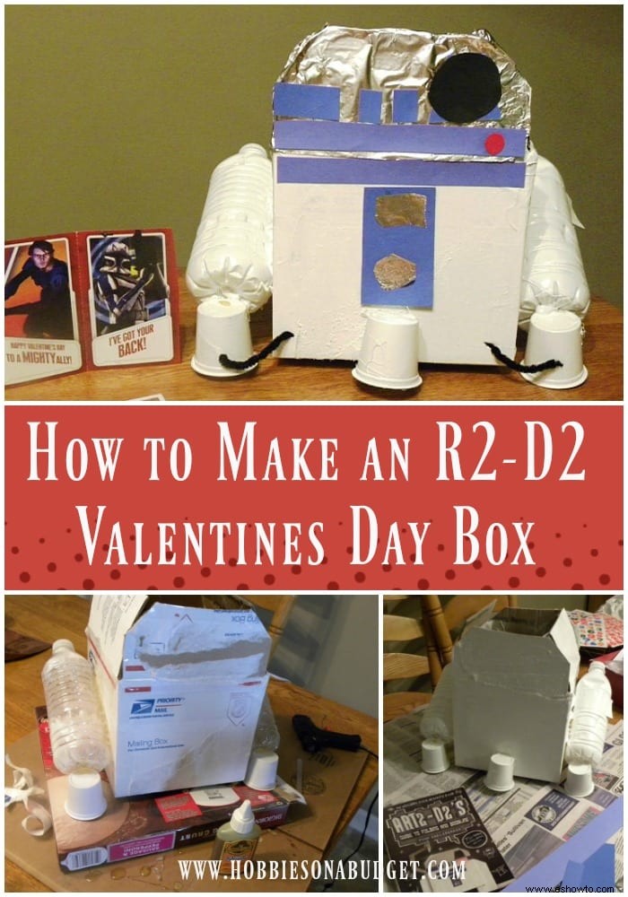 Cómo hacer una caja de San Valentín de R2-D2