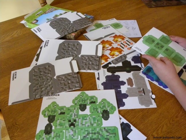 Idea de regalo de Minecraft Papercraft