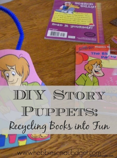 Marionetas de cuentos de bricolaje:Reciclaje de libros en diversión