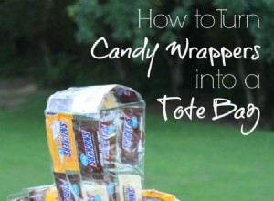 Cómo transformar envoltorios de caramelos en una bolsa tote reciclada: tutorial DIY fácil