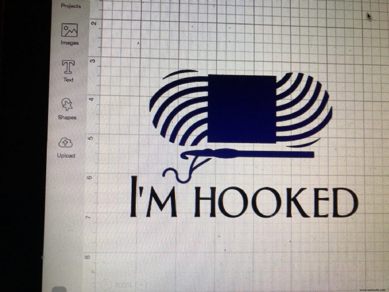 Bolso de lona  I m Hook  con vinilo Cricut