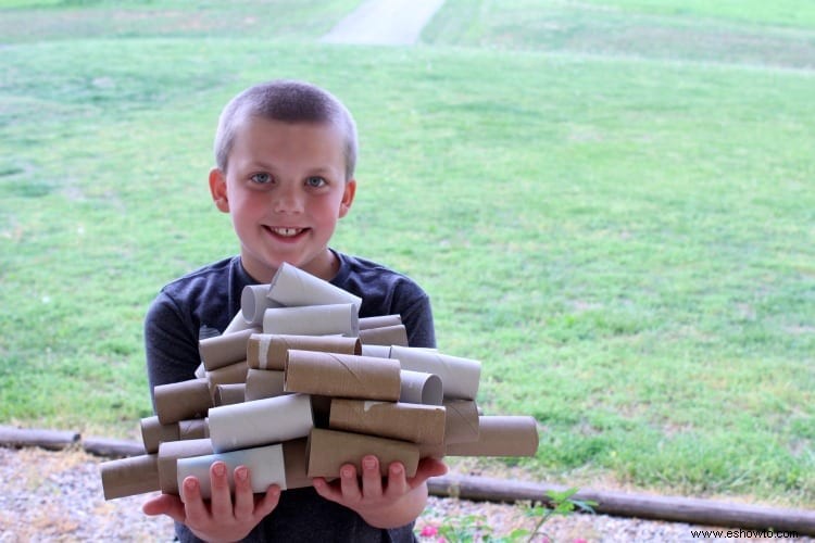 Fáciles fuertes de rollos de papel higiénico para niños