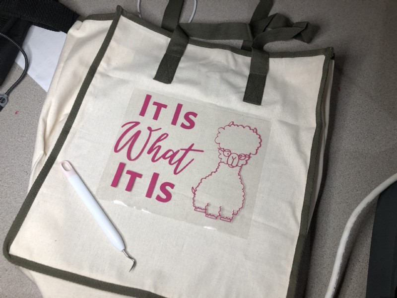  Es lo que es  Bolsa de regalo con vinilo Cricut