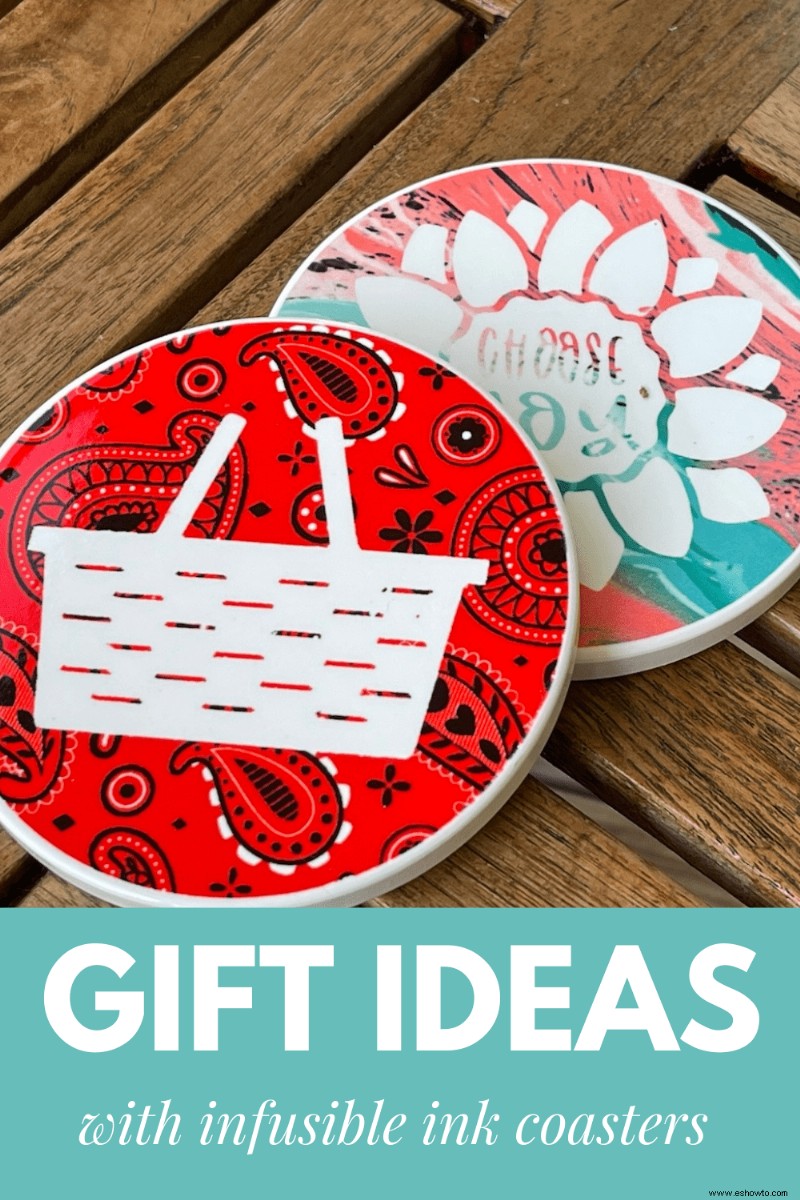 Ideas para regalos de posavasos de Infusible Ink