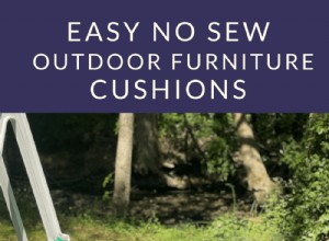 Cojines para muebles de exterior fáciles de coser y sin costuras