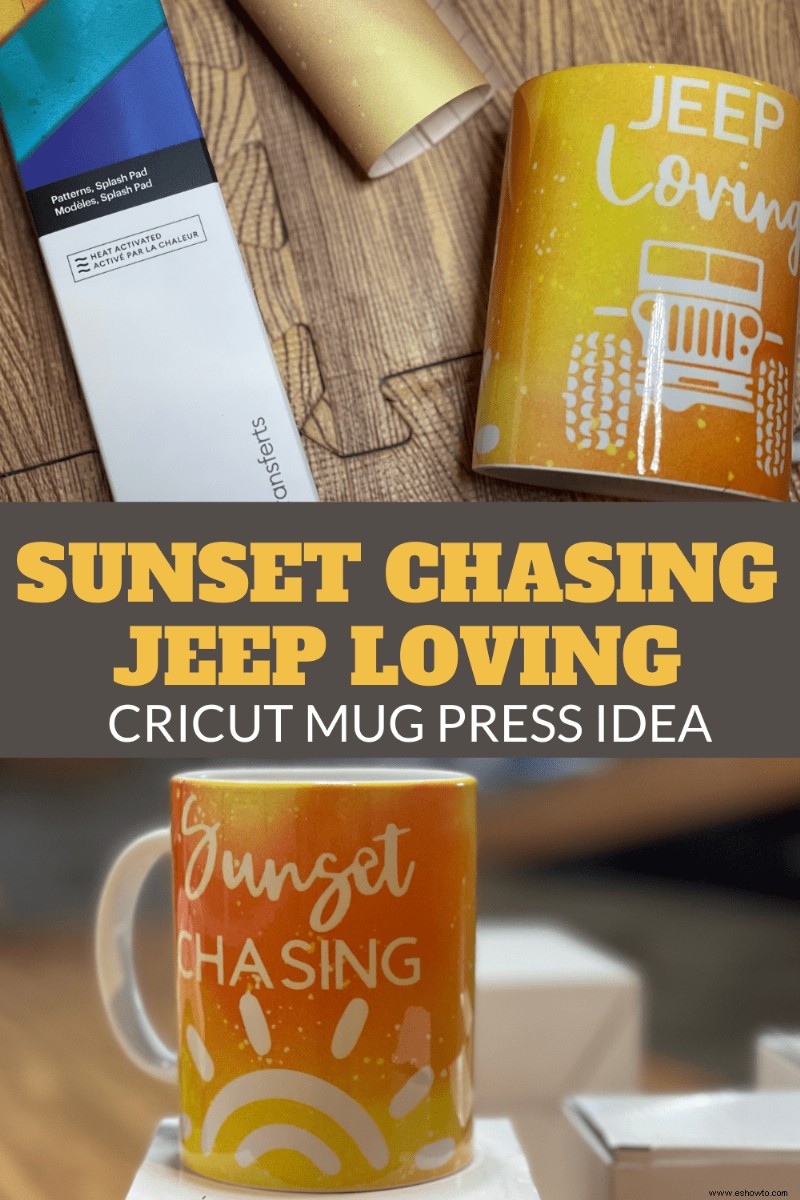 Sunset Chasing – Idea de regalo de taza amorosa de jeep